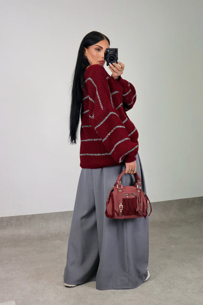 Cardigan over Brenda - Bordeaux