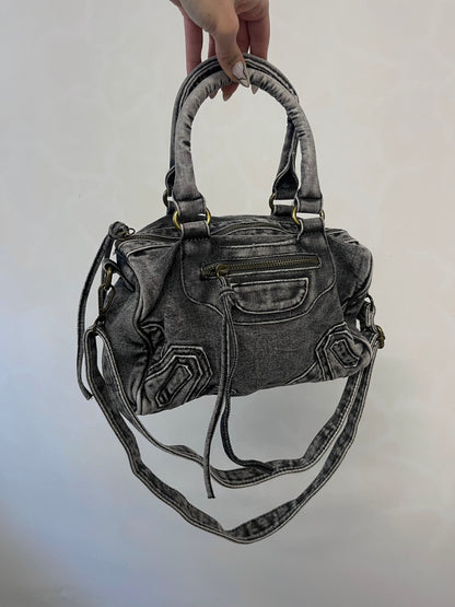 Borsa Denim City - Grigio fumo