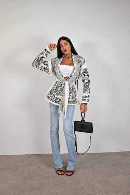 Cardigan Perù - Bianco