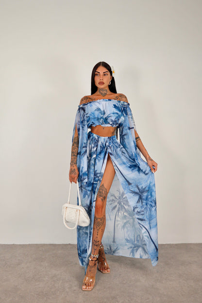 Completo copricostume Gotha -  Azzurro