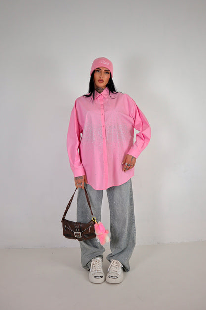Camicia Strass - Rosa