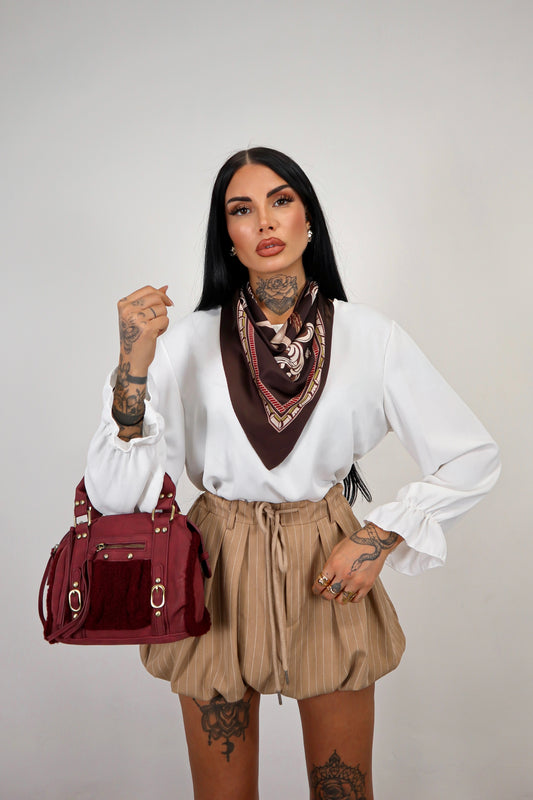 Blusa Foulard - Bianca