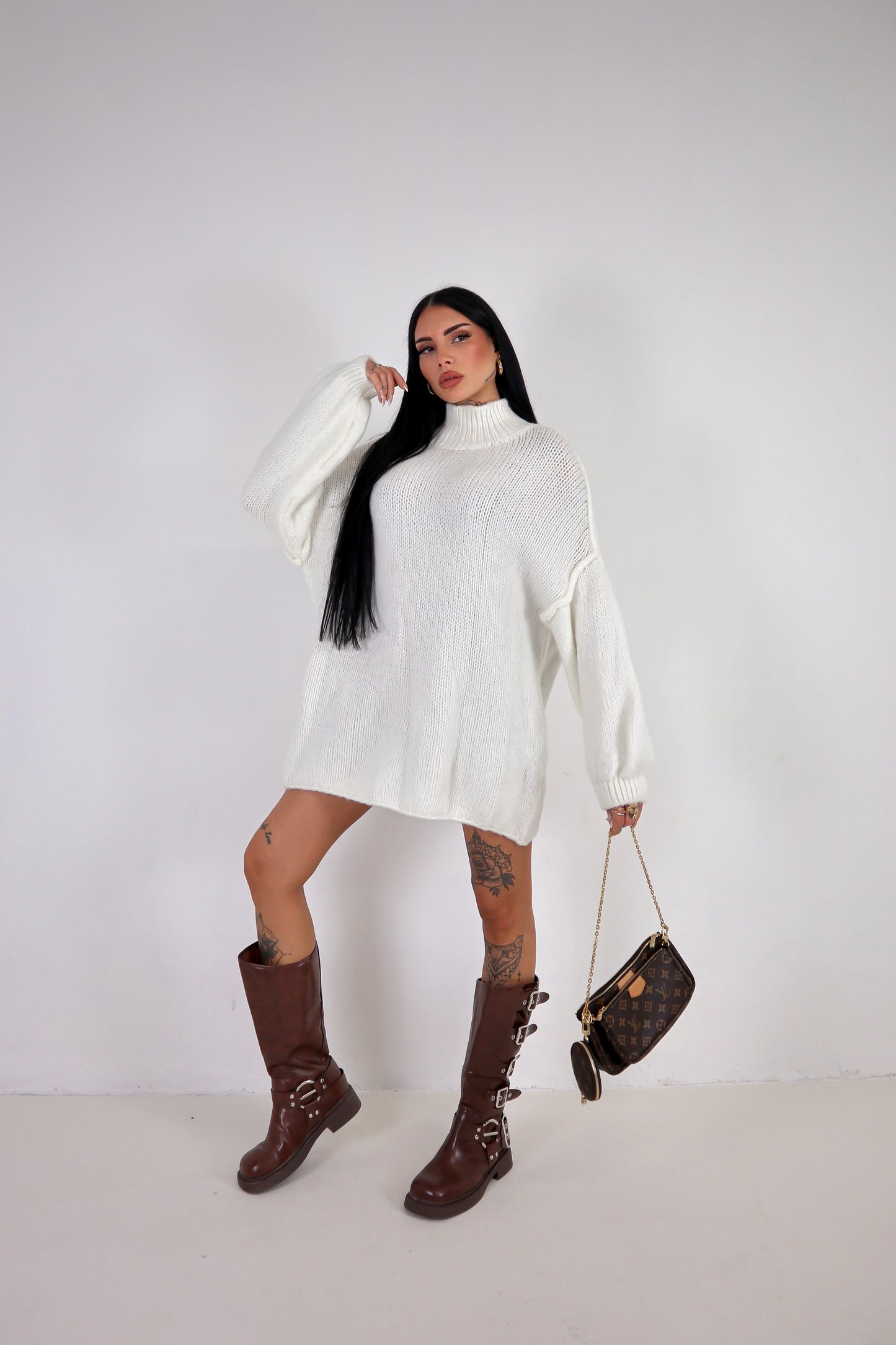 Maxi Maglione Ruby - Bianco