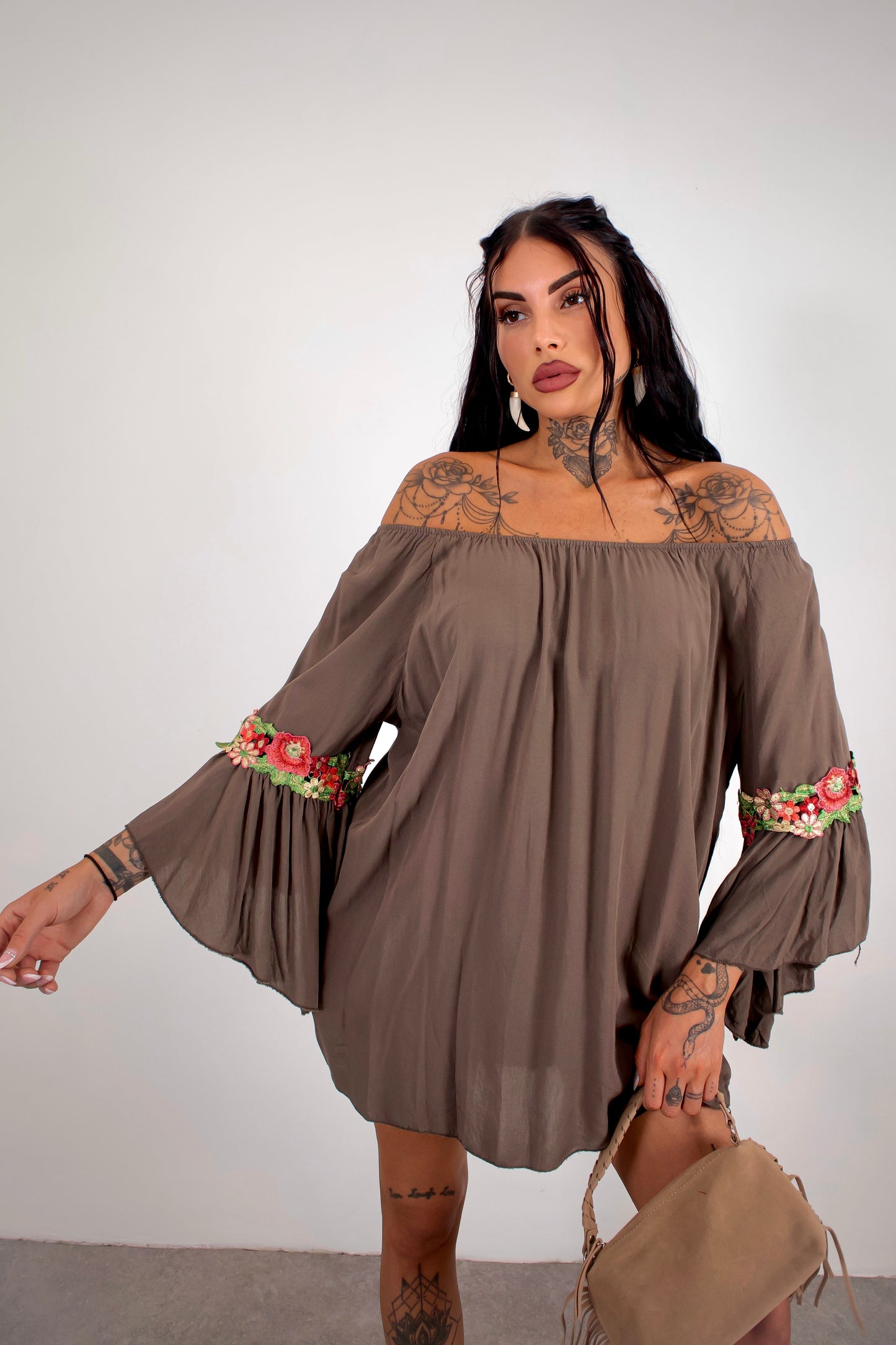 Blusa Violetta - Marrone