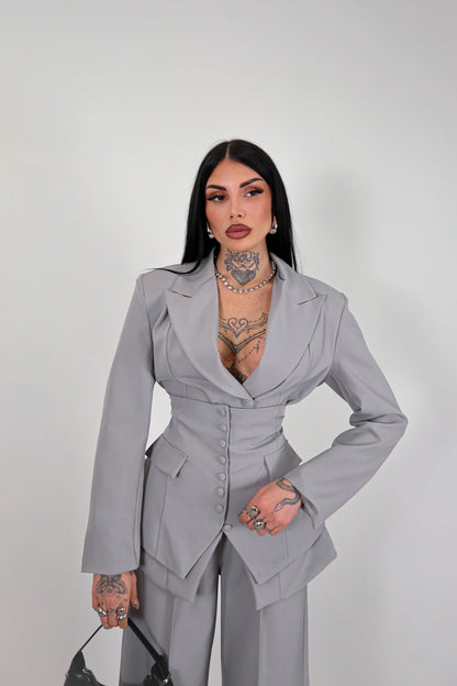 Tailleur Corsetto - Grigio chiaro