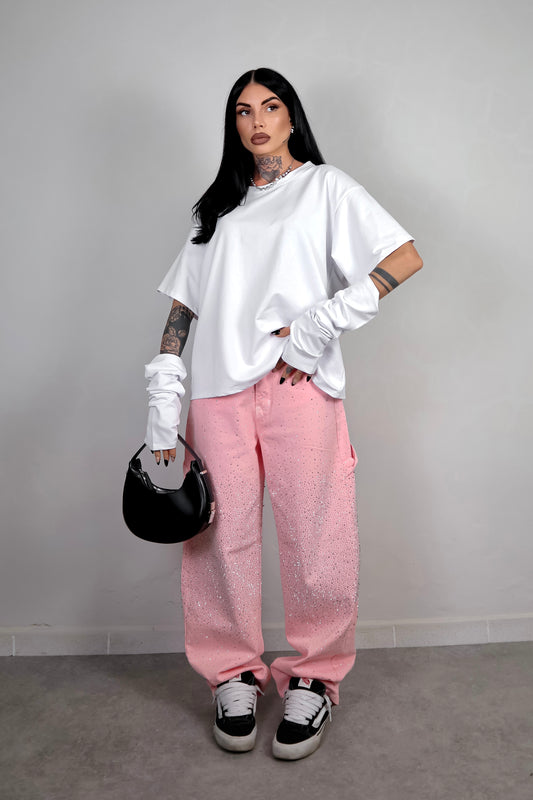 T-Shirt Manicotti - Bianco