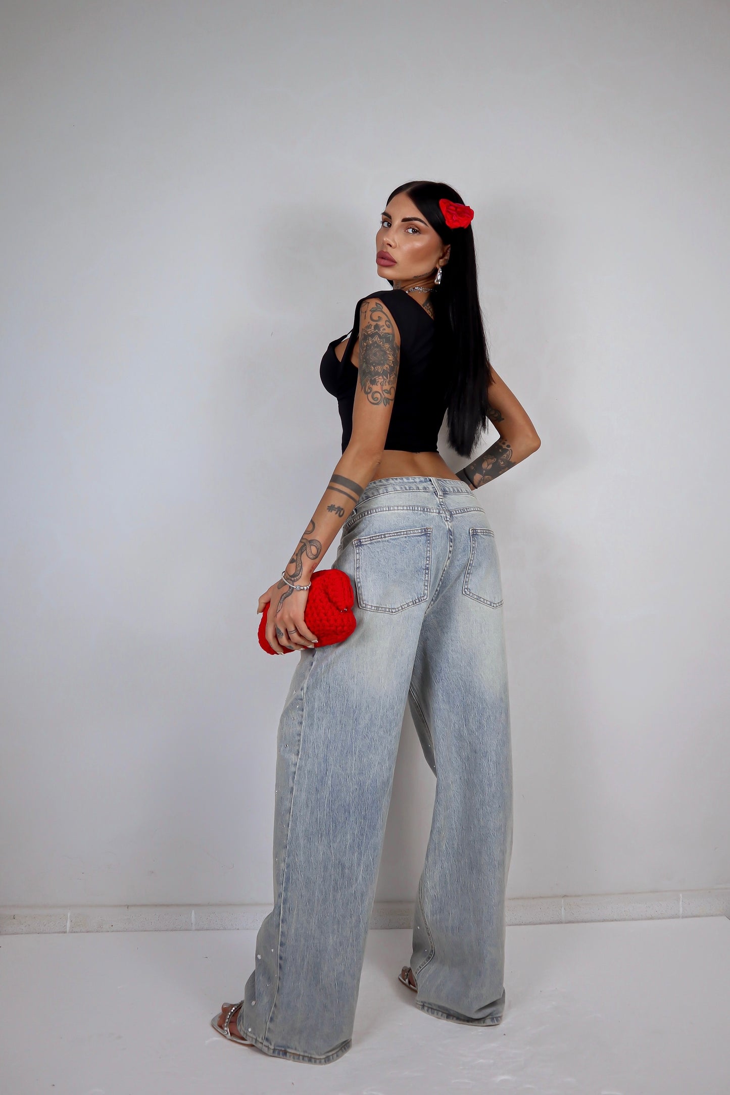 Crop Top Nausika - Nero