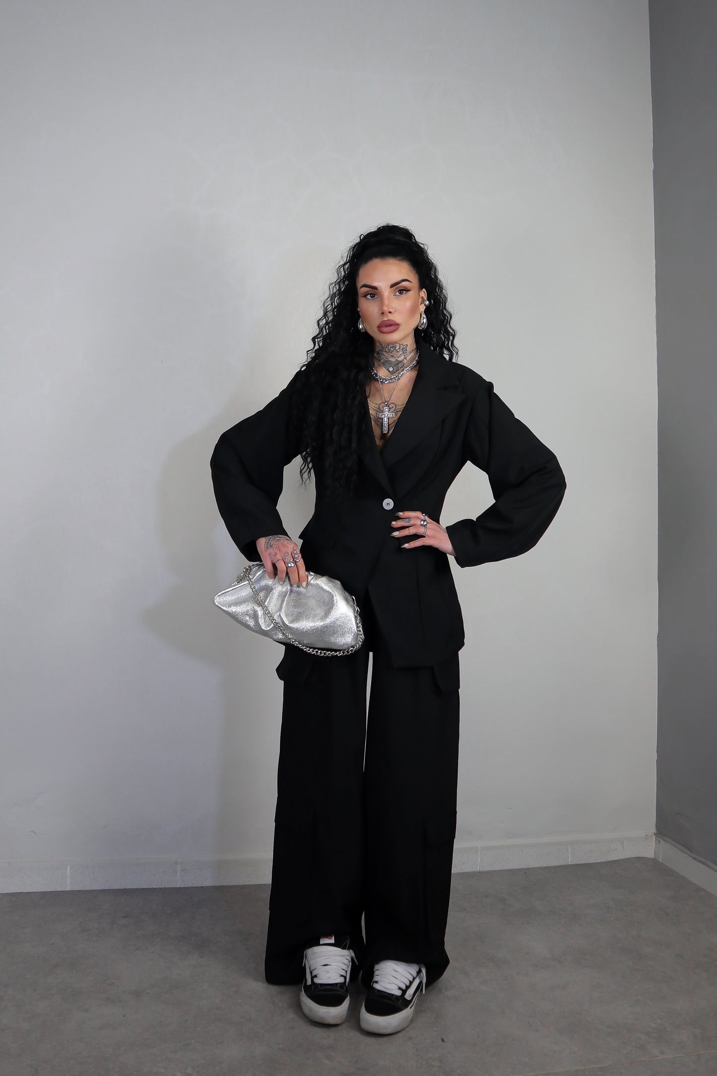 Tailleur Cargo - Nero