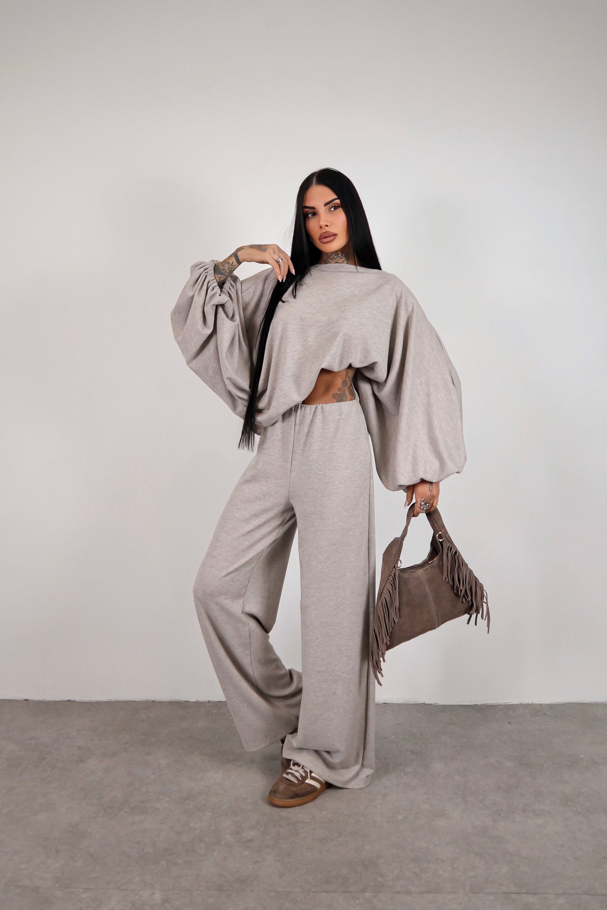 Completo in maglia Isadora -  Sabbia