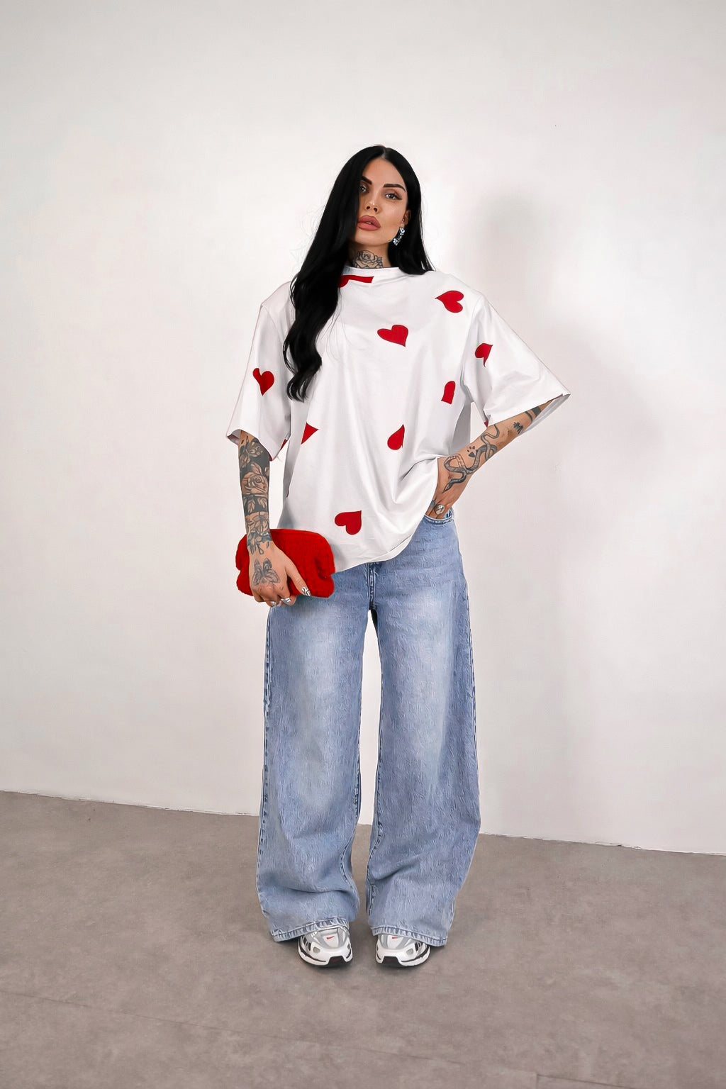 T-Shirt Cuori - Bianco