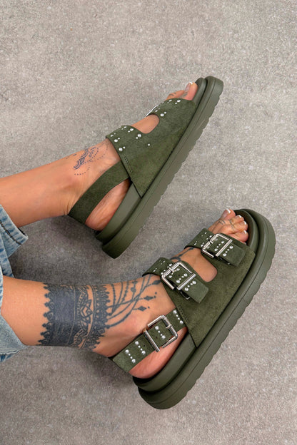Sandalo Zaira - Verde militare