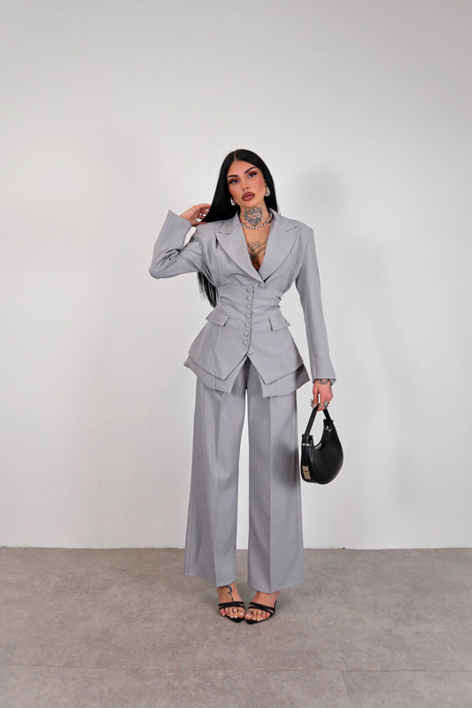 Tailleur Corsetto - Grigio chiaro