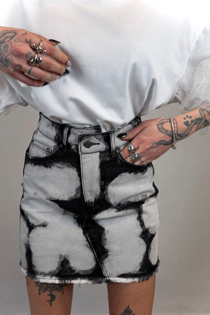 Gonna denim Ivory