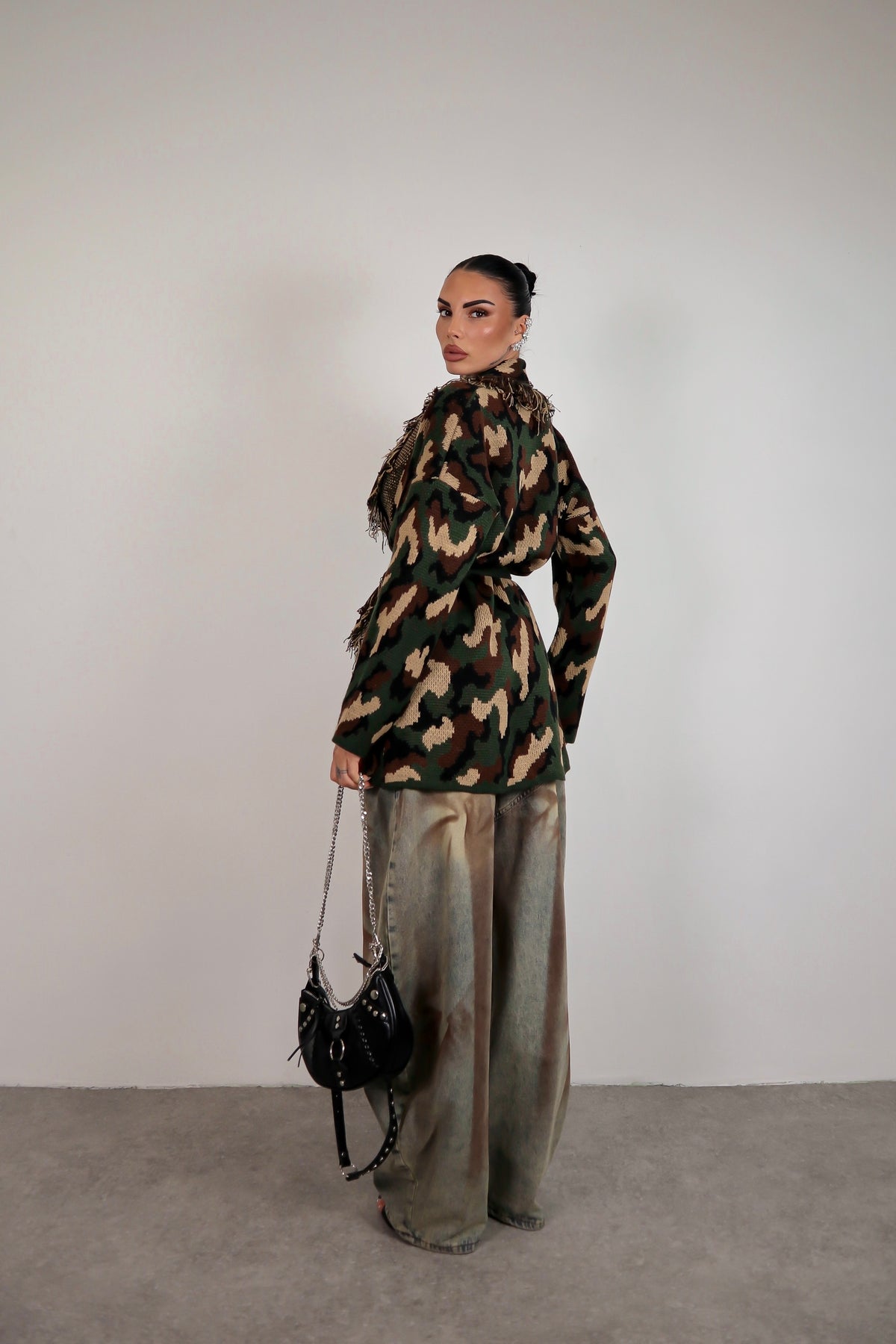 Cardigan Perù - Militare