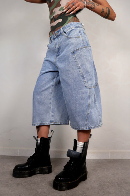 Bermuda Baggy - Denim Chiaro