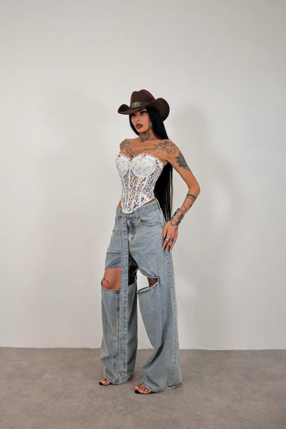 Jeans cut out Bryanna