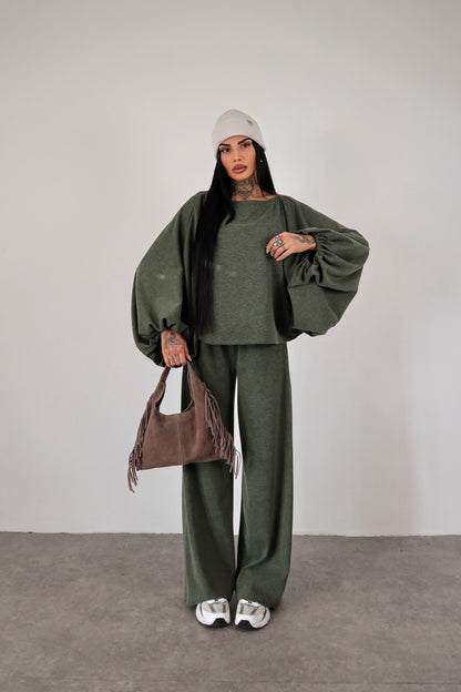 Completo in maglia Isadora - Verde militare