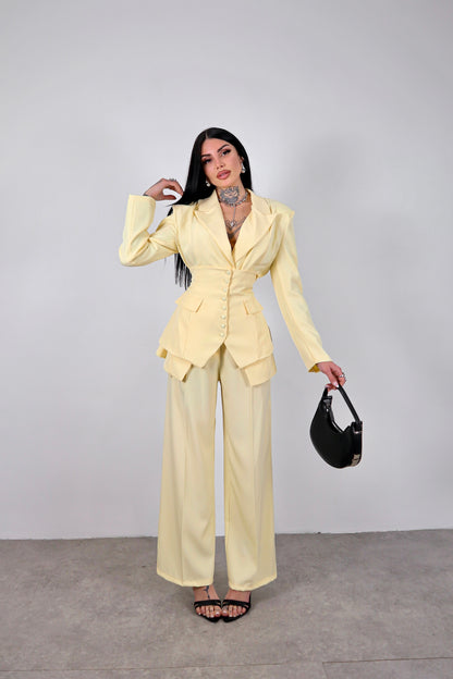 Tailleur Corsetto - Giallo pastello