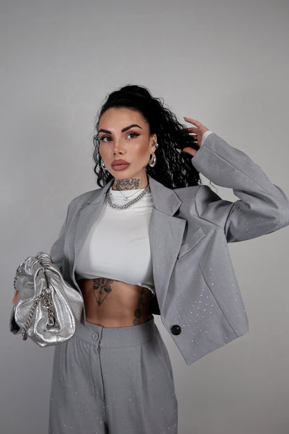 Tailleur Bling - Grigio