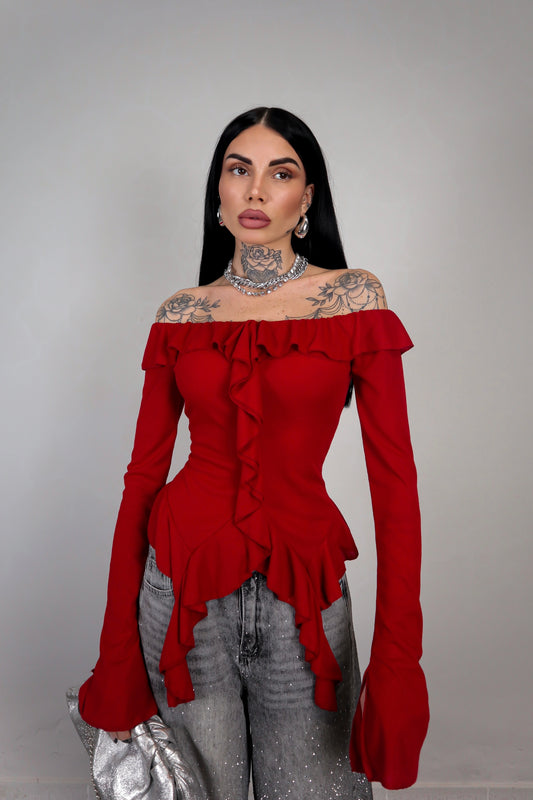 Maglia Juliet - Rosso Bordeaux