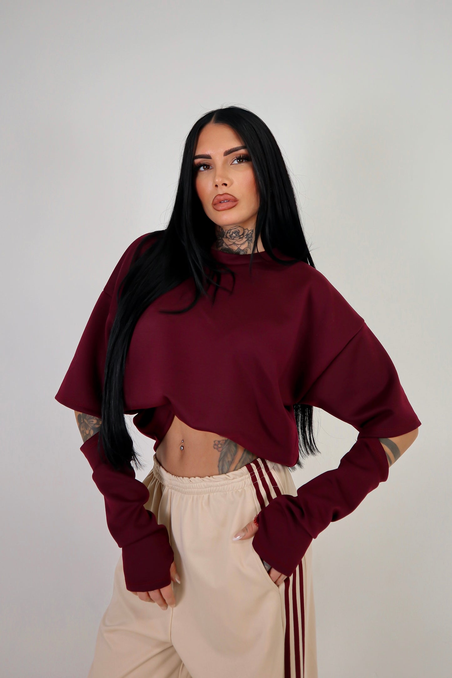 Maglia Cut - Bordeaux