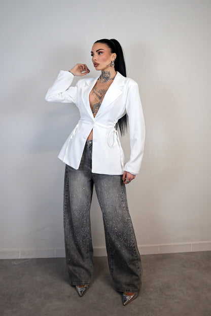 Blazer Stringhe - Bianco