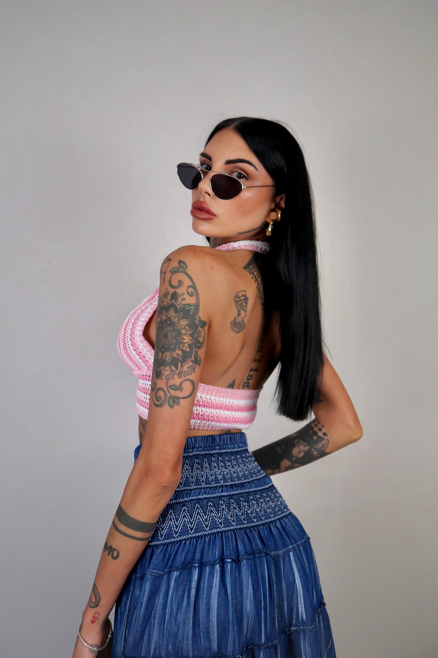 Top Crochet Selly - Baby Pink