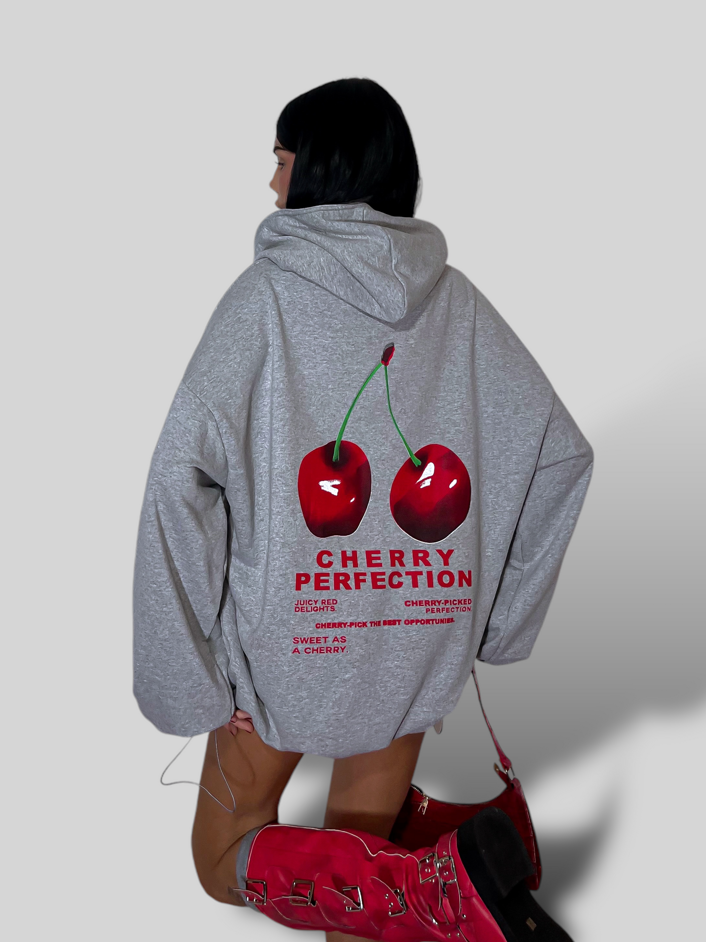 Felpa Balloon Cherry - Grigio