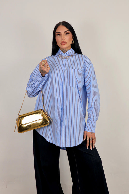 Camicia oversize Kristy - Azzurro