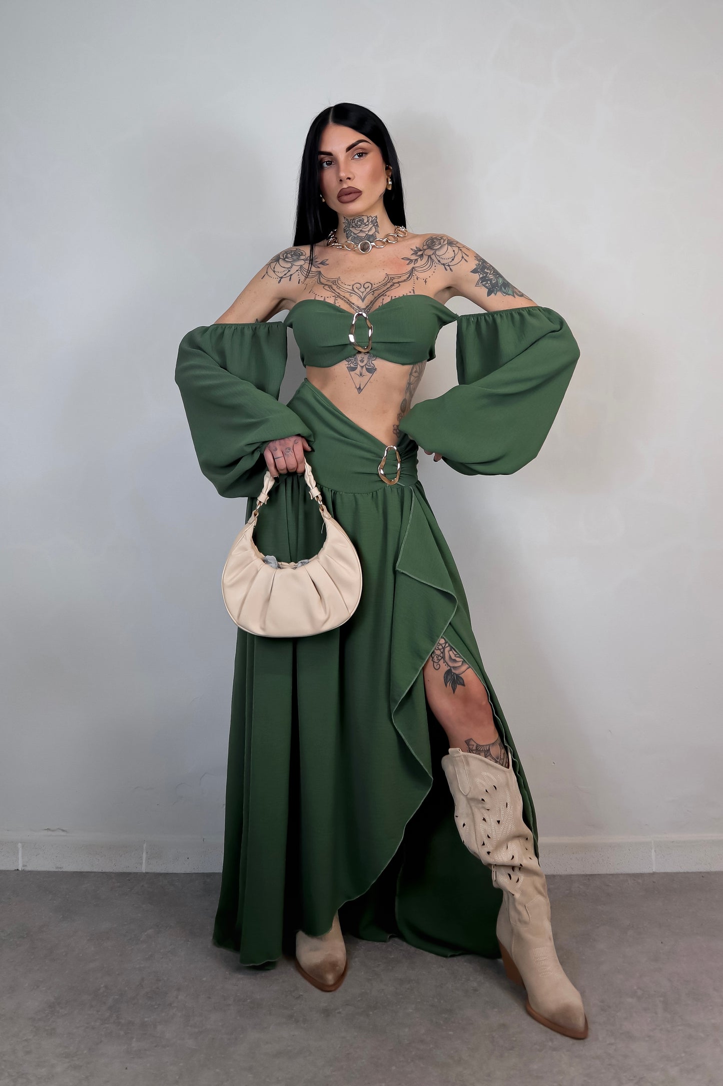 Completo Esmeralda - Verde Militare