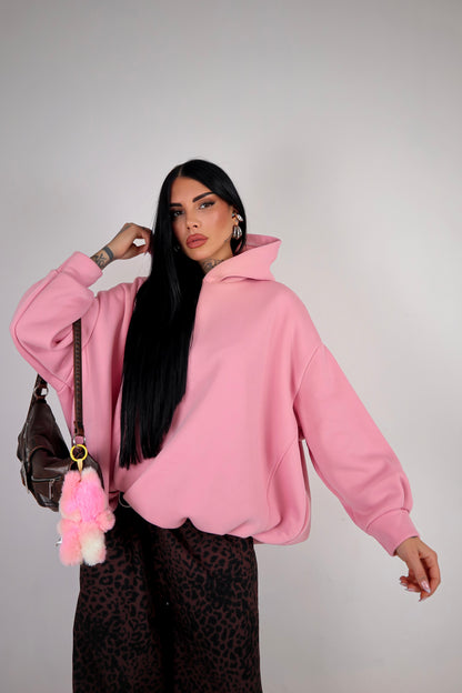 Felpa Extra Over - Rosa