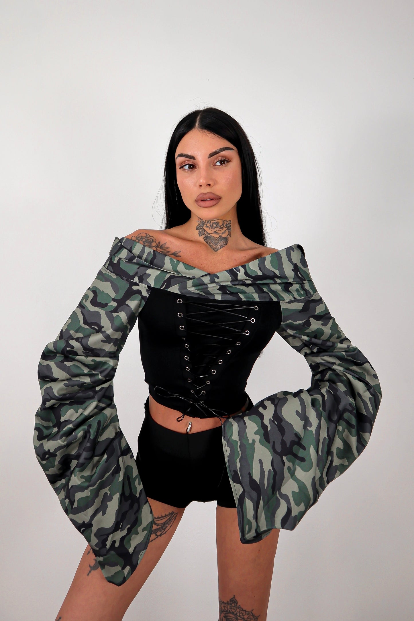 Maglia Corpetto Rhianna - Militare