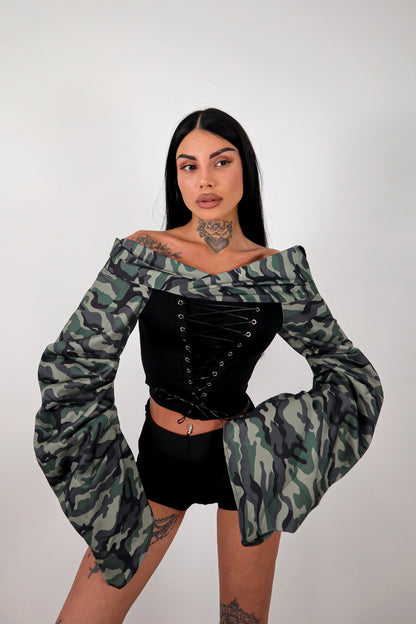 Maglia Corpetto Rhianna - Militare