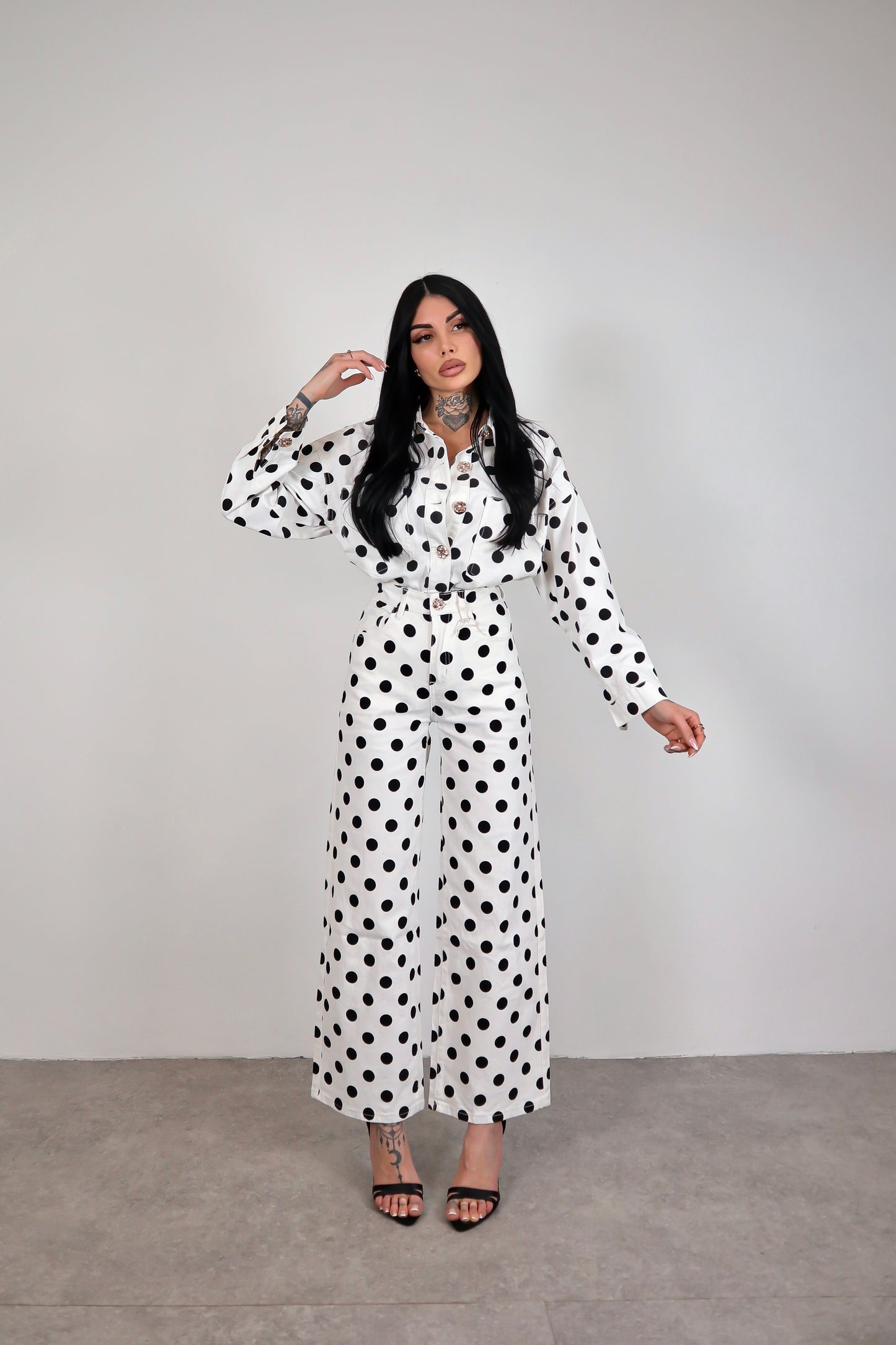 Completo denim pois Alma