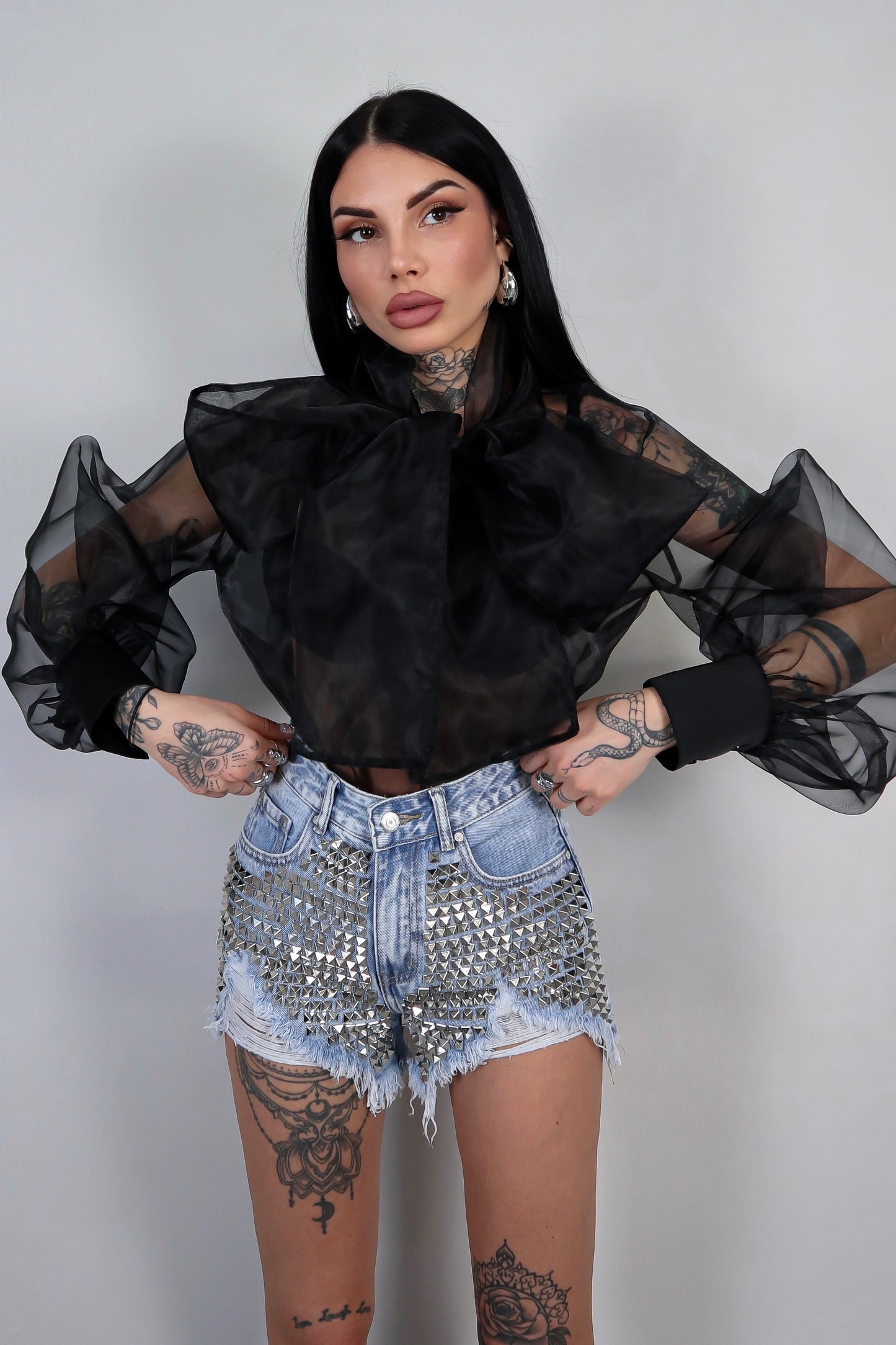 Shorts denim Borchie