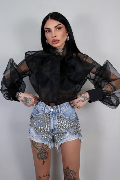 Shorts denim Borchie
