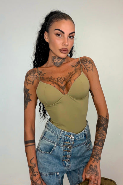 Body second SKIN - Verde militare