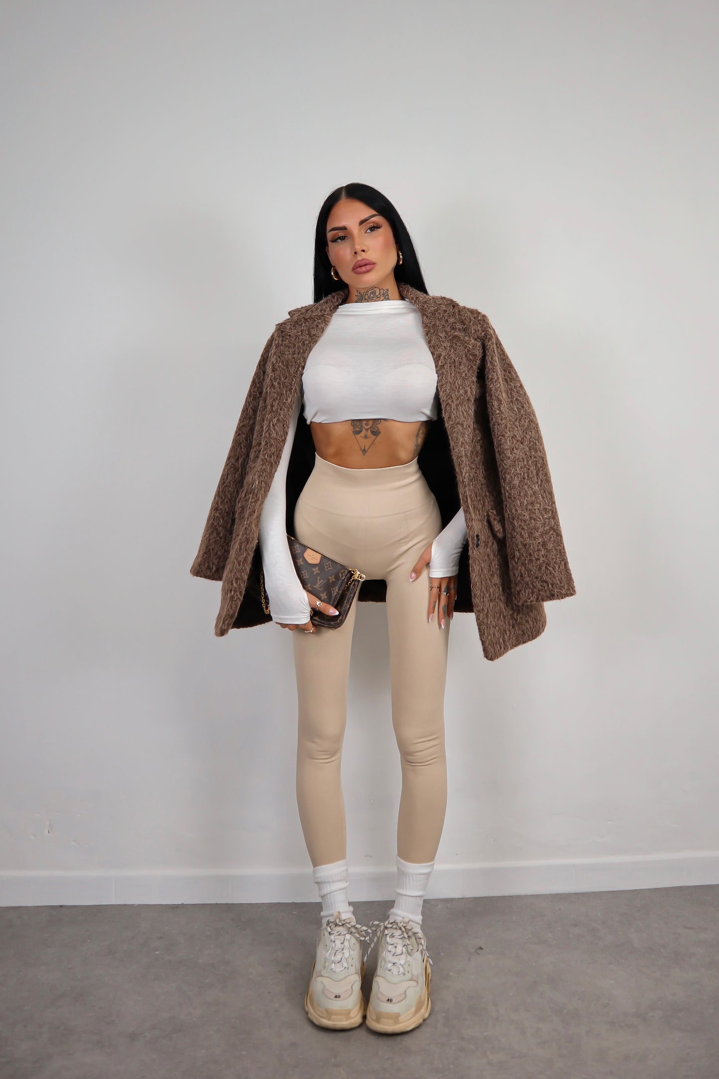 Blazer Oversize Teddy - Marrone