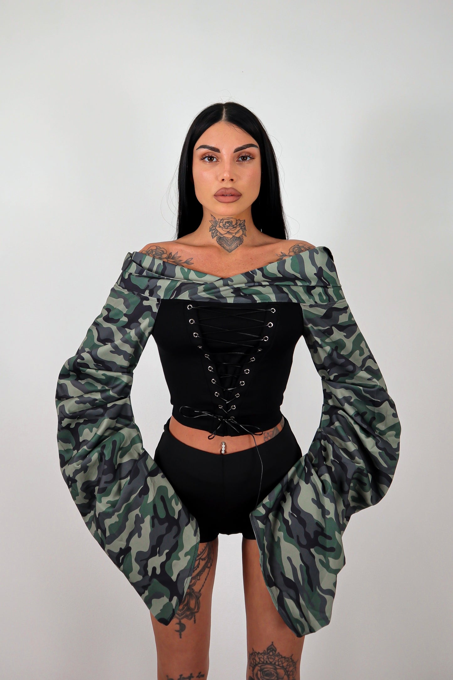 Maglia Corpetto Rhianna - Militare