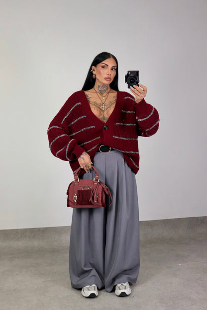 Cardigan over Brenda - Bordeaux