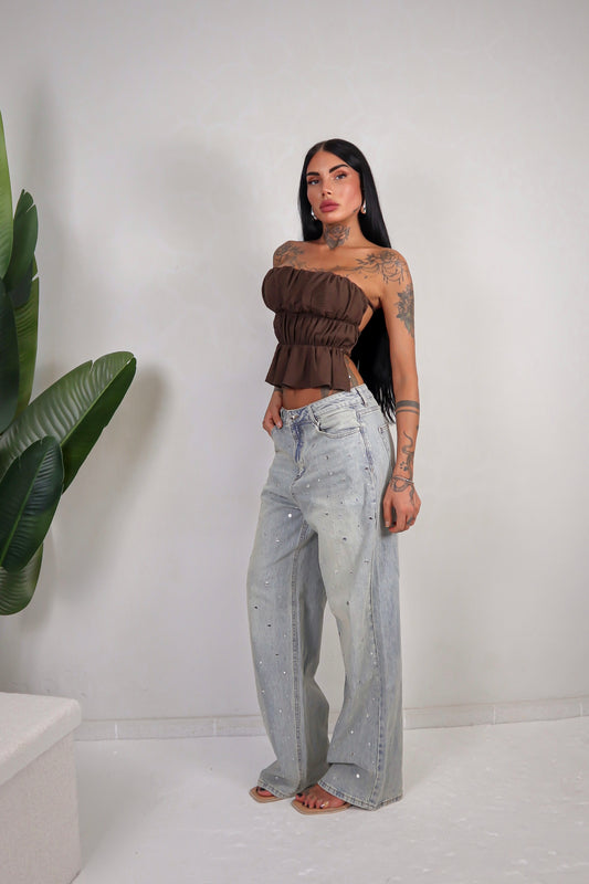 Top Scarlett - Marrone