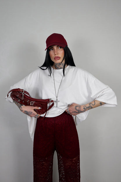 Pantalone Pizzo Morbido - Bordeaux