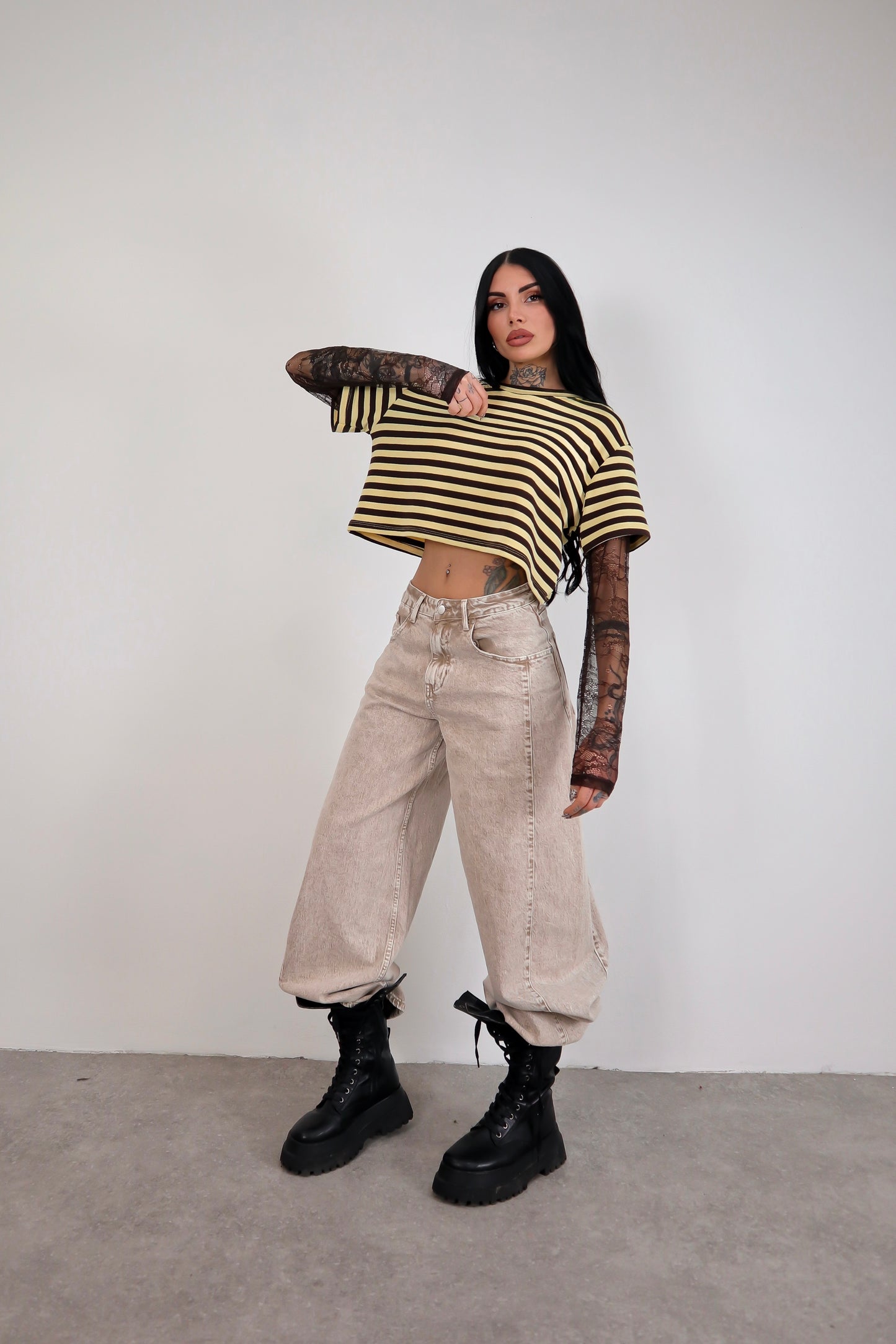 Maglia Mariya - Giallo/Marrone