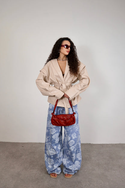 Giacca Ecopelle Mirabel - Beige
