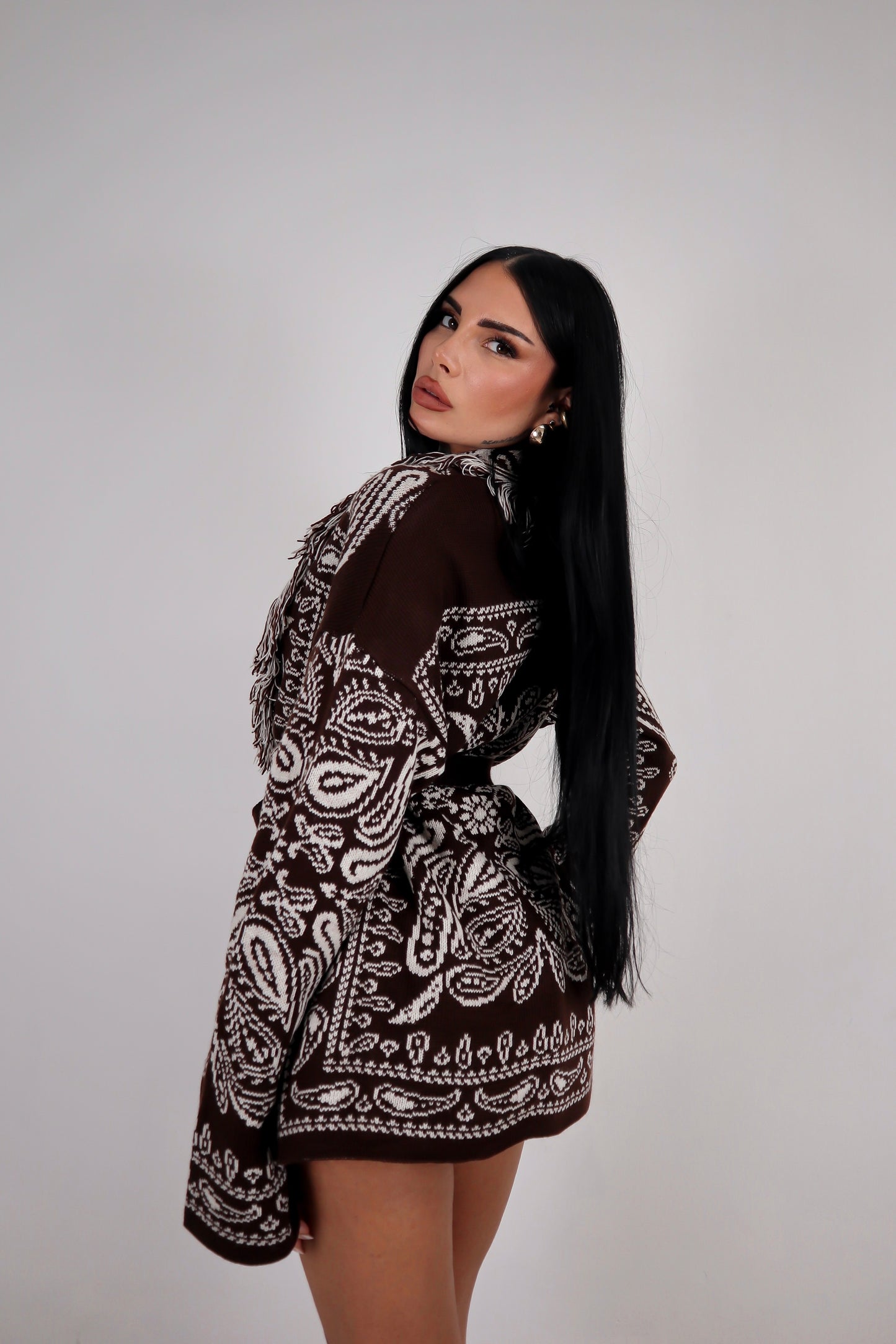 Cardigan Perù - Marrone