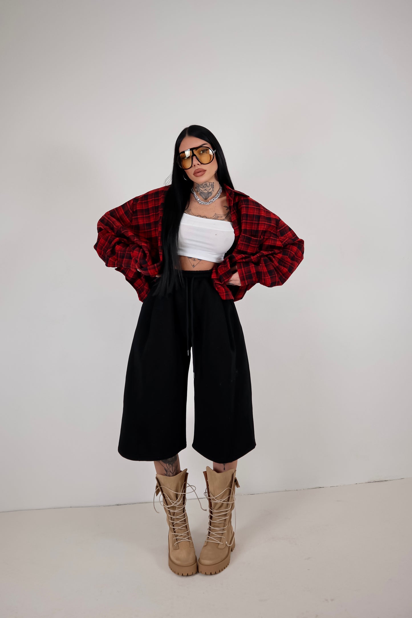 Bermuda Tuta Baggy - Nero