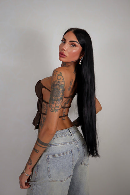 Top Scarlett - Marrone