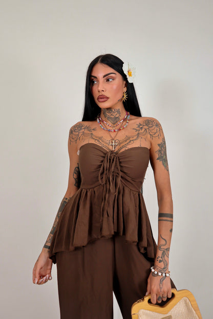Tuta intera Noelle - Marrone