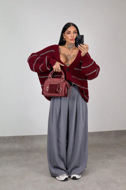 Cardigan over Brenda - Bordeaux