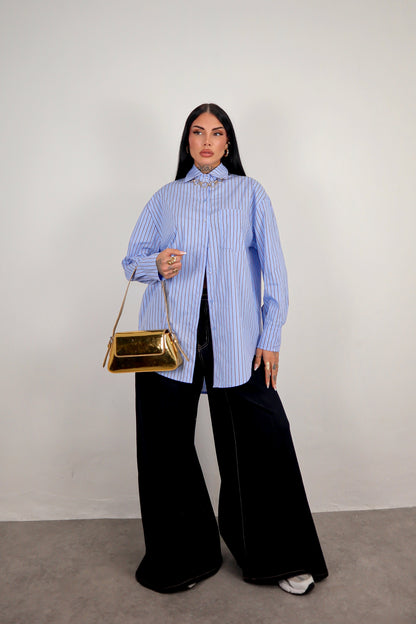 Camicia oversize Kristy - Azzurro